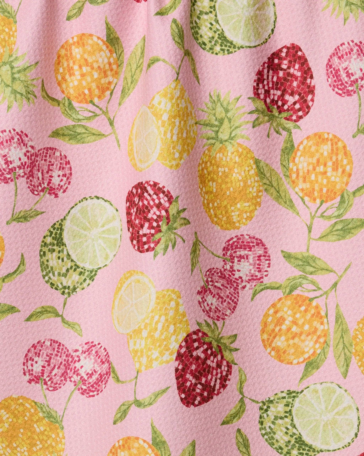Disco Fruits Tea Towel by Geometry