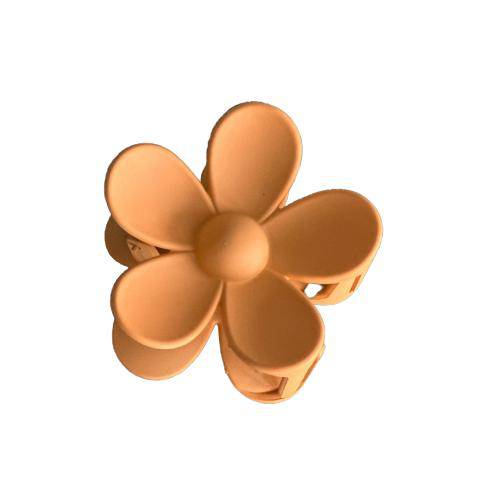 Flower Power "Orange" Hair Clip - The Preppy Bunny
