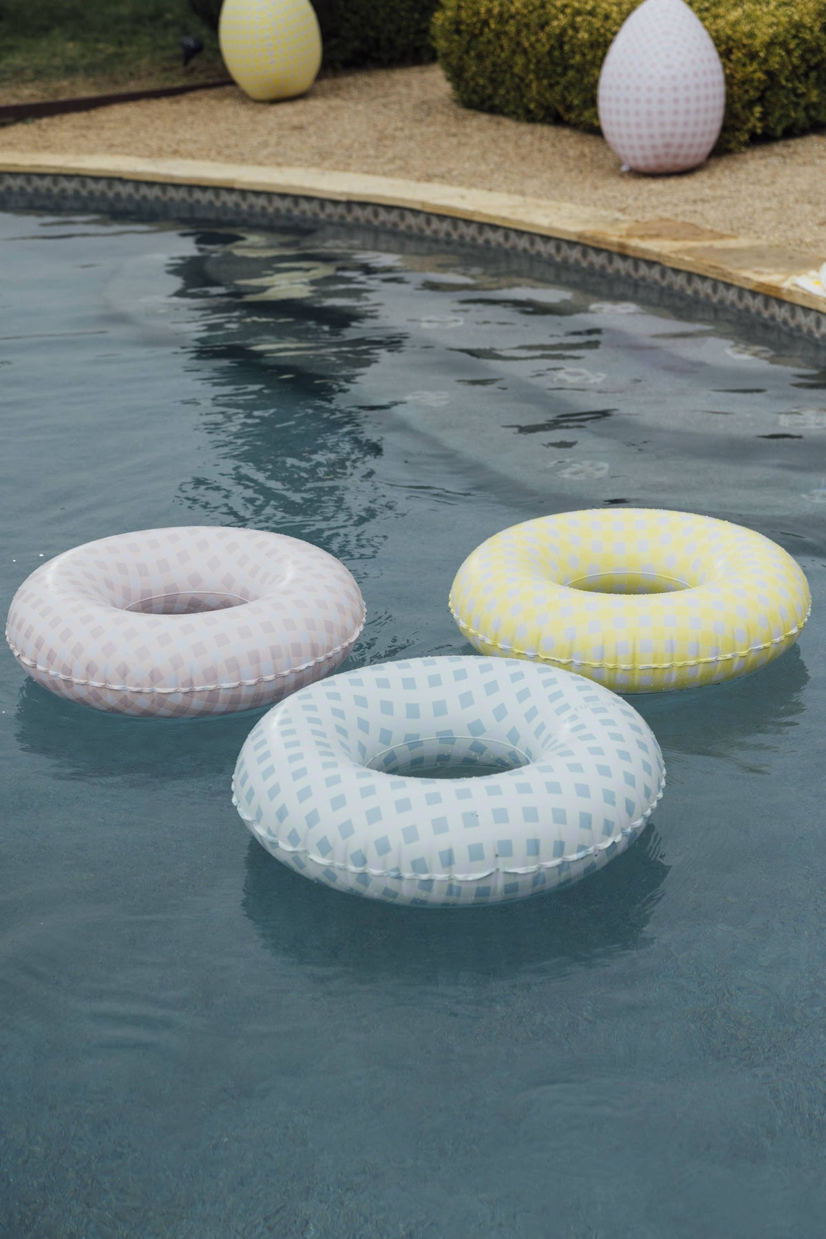 Kids Tube Float in Blue Gingham - The Preppy Bunny