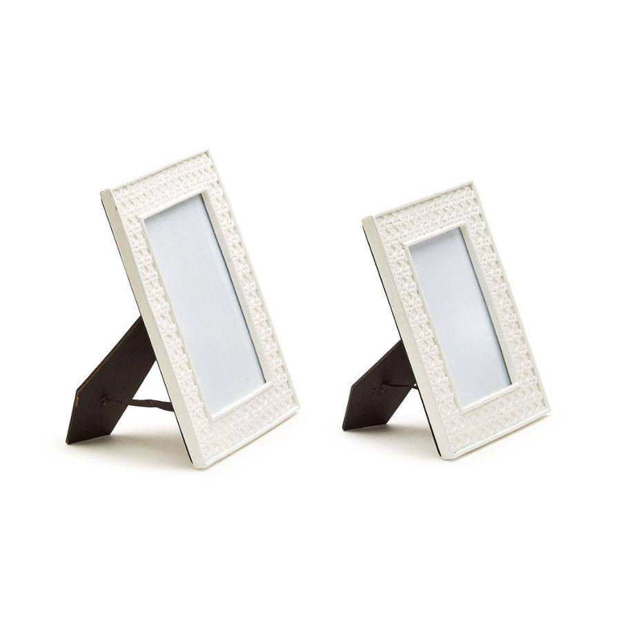 White Cane Picture Frame - 2 sizes available - The Preppy Bunny