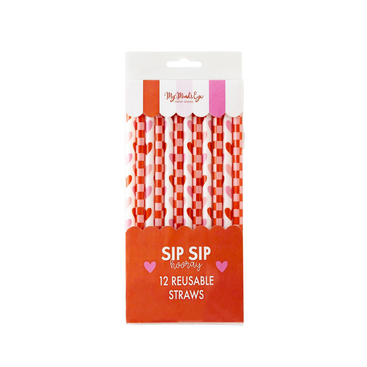 Heart You Reusable Straws - The Preppy Bunny