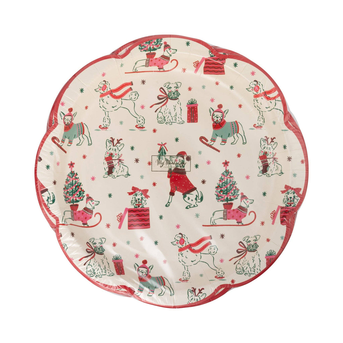 Puppies Pattern Paper Plates - The Preppy Bunny