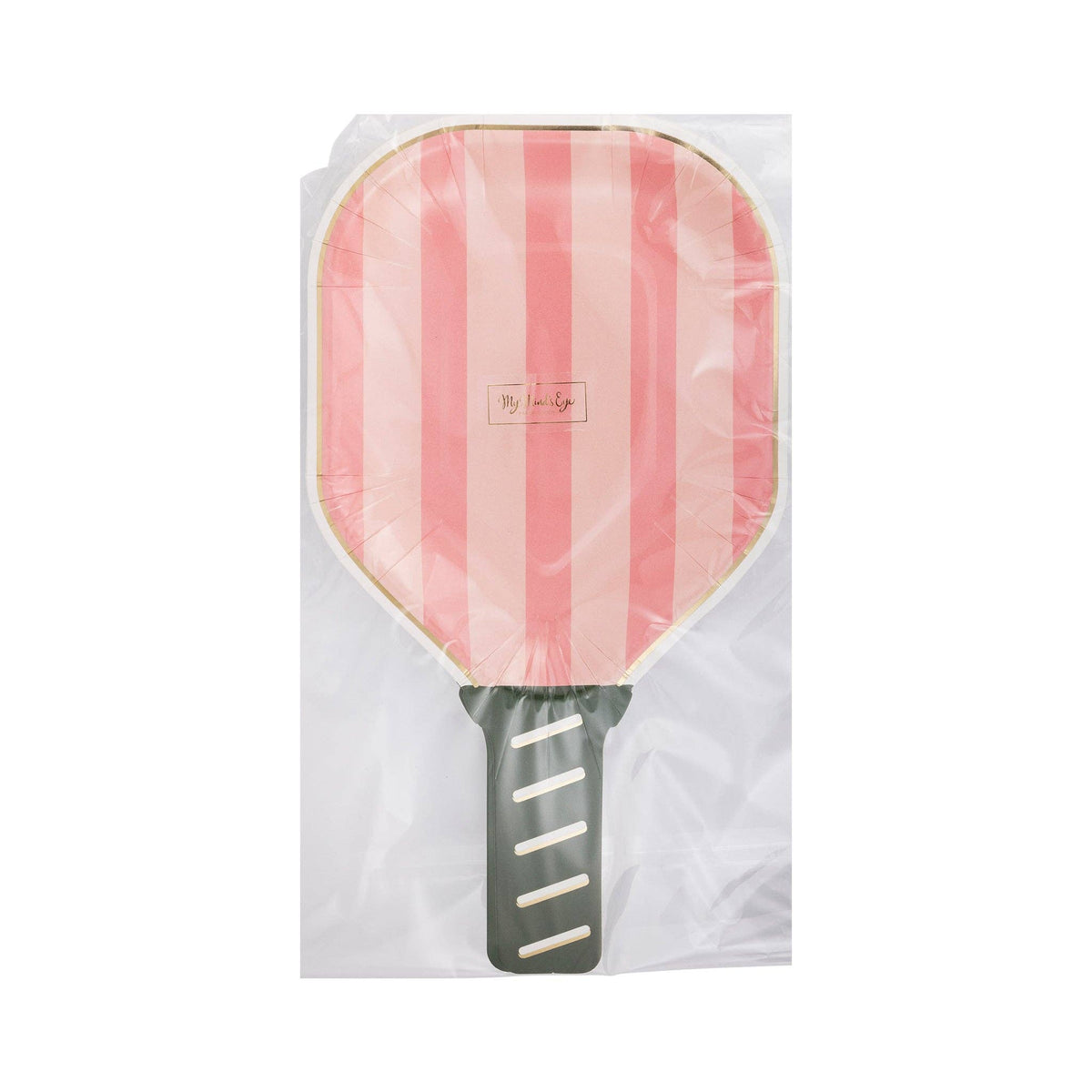 Pink Paddle Paper Plates - The Preppy Bunny