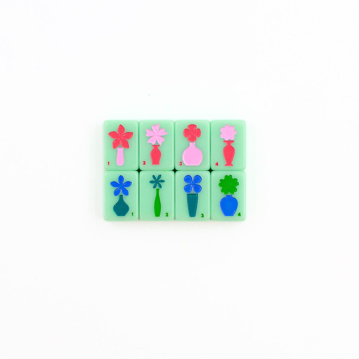MINI TRAVEL MAHJONG  |  Mini Anywhere Series  |  Green - The Preppy Bunny