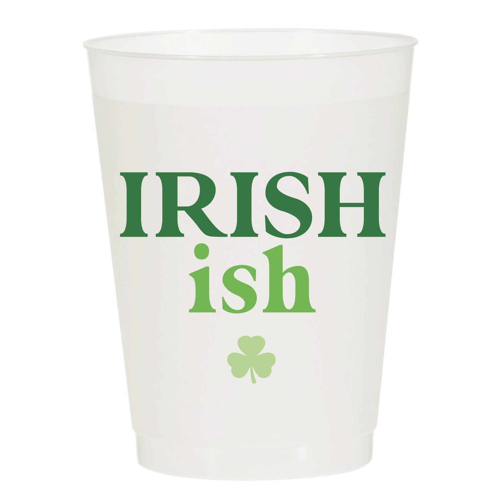 Irish Ish Shamrock Frosted Cups - The Preppy Bunny
