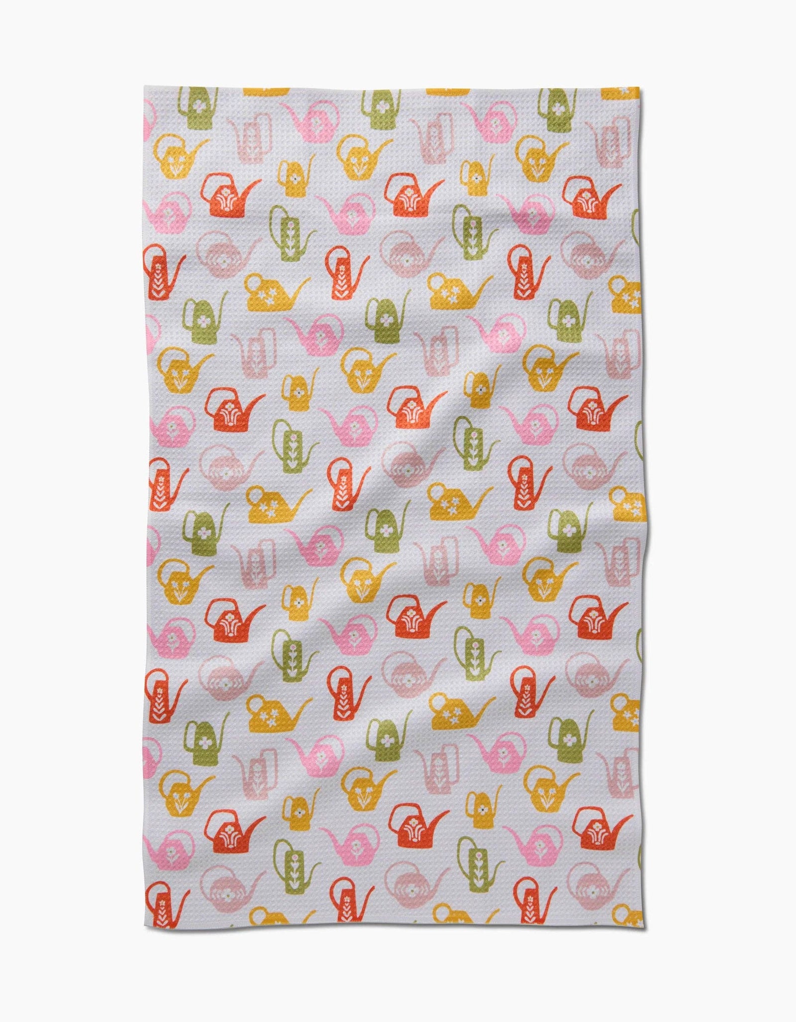 Retro Watering Cans Tea Towel by Geometry - The Preppy Bunny