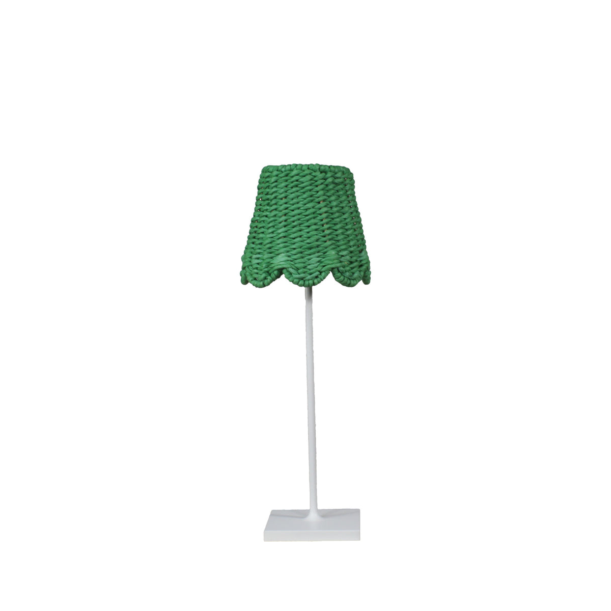 Green Scalloped Lampshade for Zafferano Poldina Pro Lamp