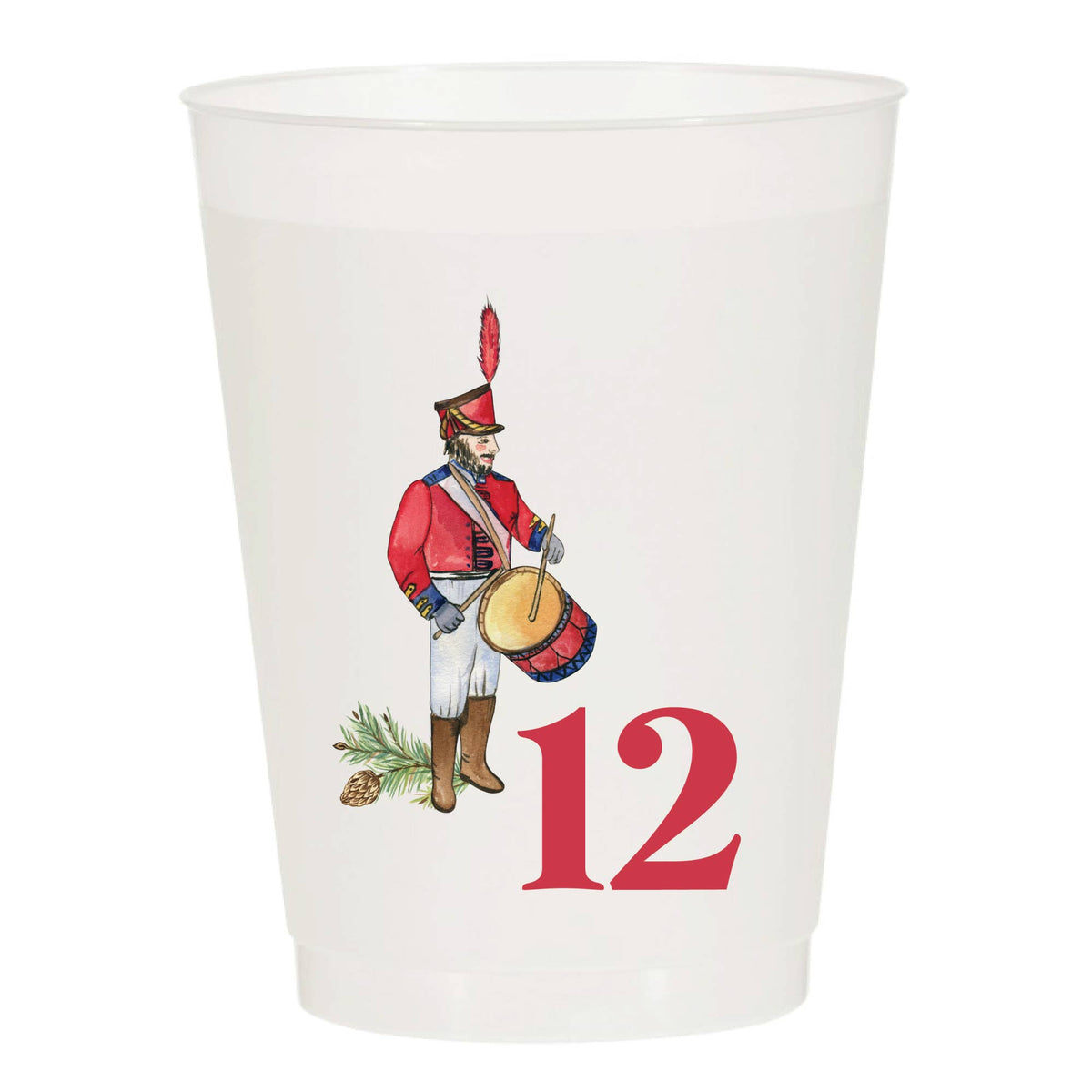 12 Days of Christmas Frosted Cups