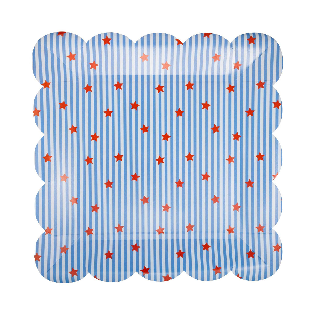Stripes and Stars Paper Plates - 10"