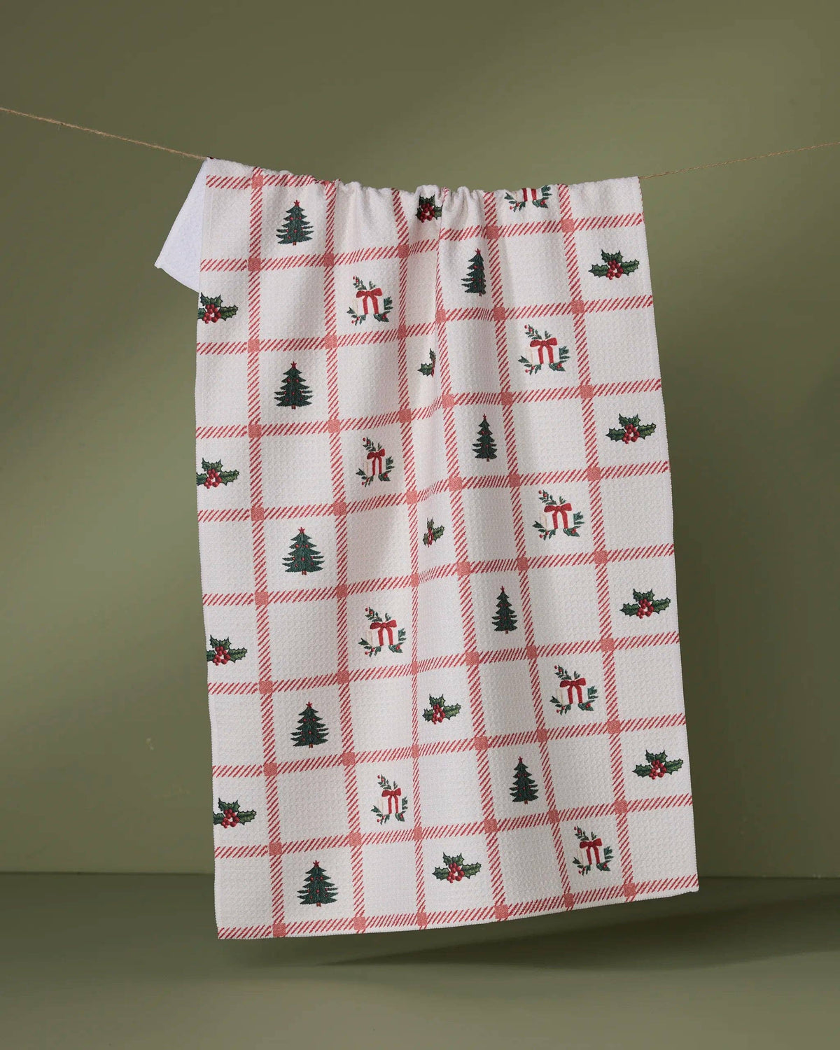 Tidings Tea Towel by Geometry