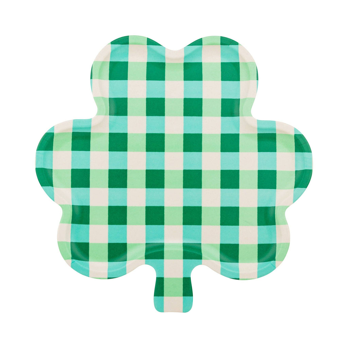 Gingham Shamrock Bamboo Tray - The Preppy Bunny