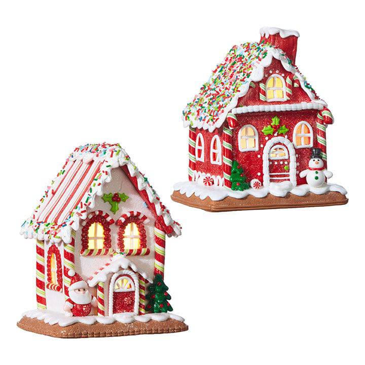 Gingerbread Lighted House - 2 styles availablek - The Preppy Bunny