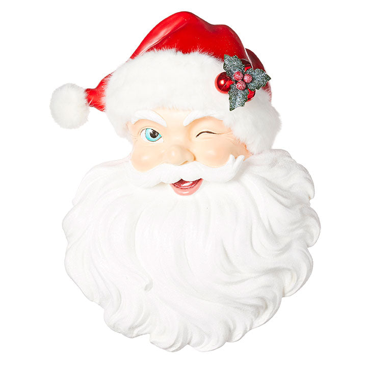 Santa Face Wall Art - 18&quot;