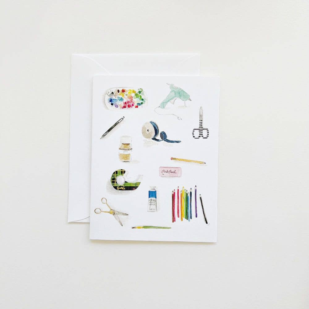 Arts + Crafts Notecards - The Preppy Bunny