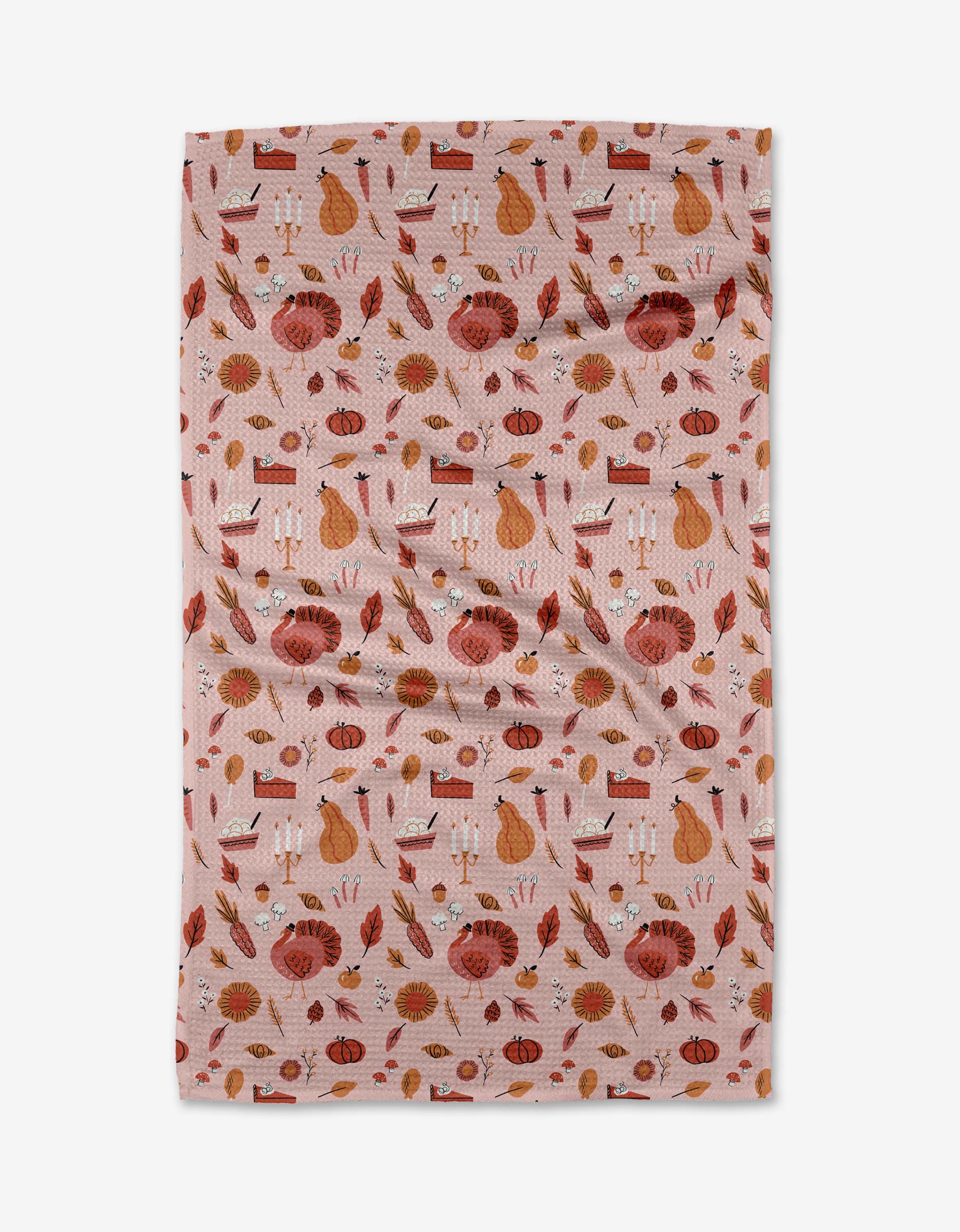 Turkey Day Geometry Tea Towel - The Preppy Bunny