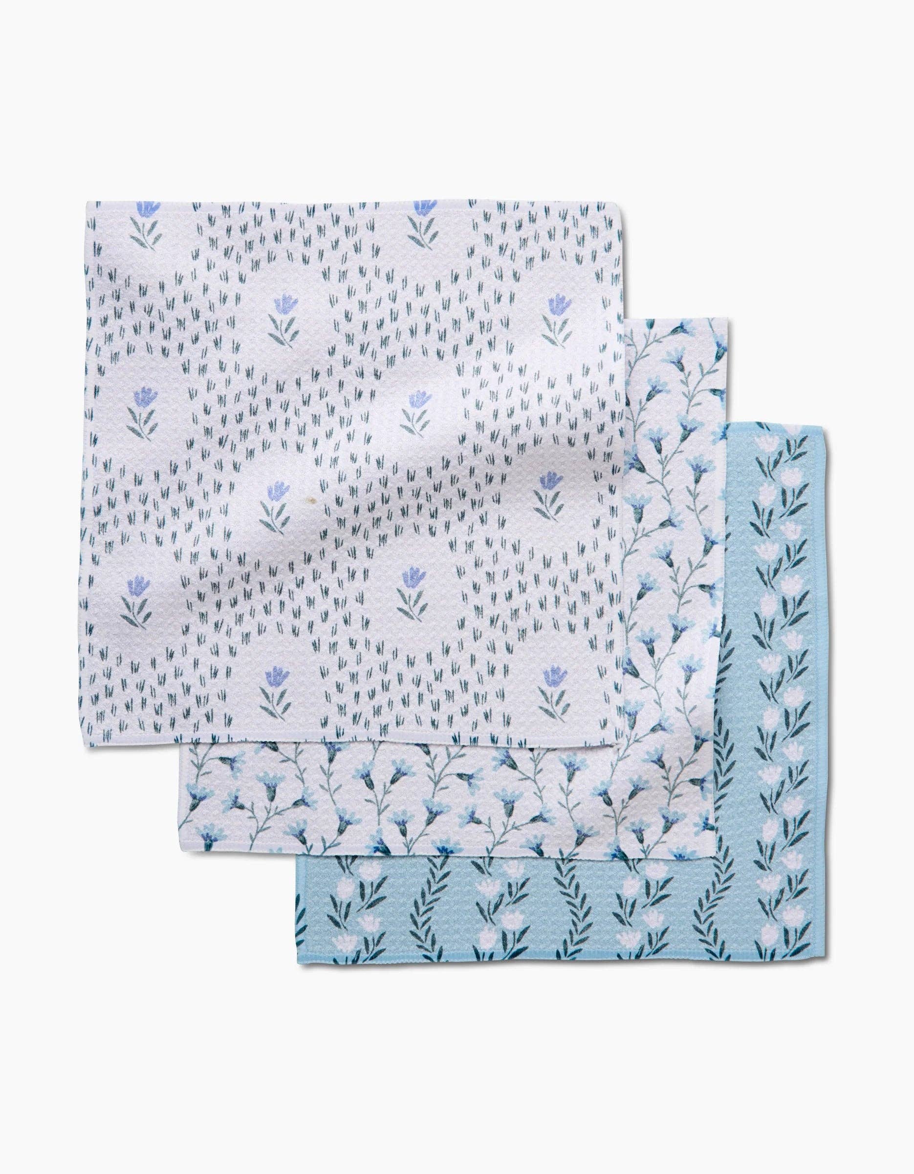 Trailing Farmhouse Florals Dishcloth Set by Geometry - The Preppy Bunny