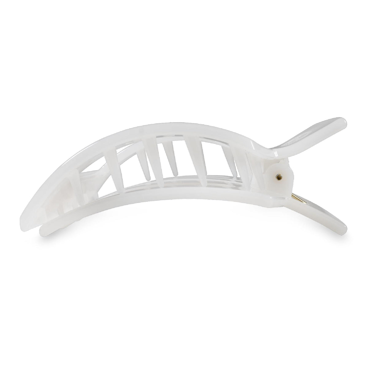 Square Flat Hair Clip | Large | Coconut White