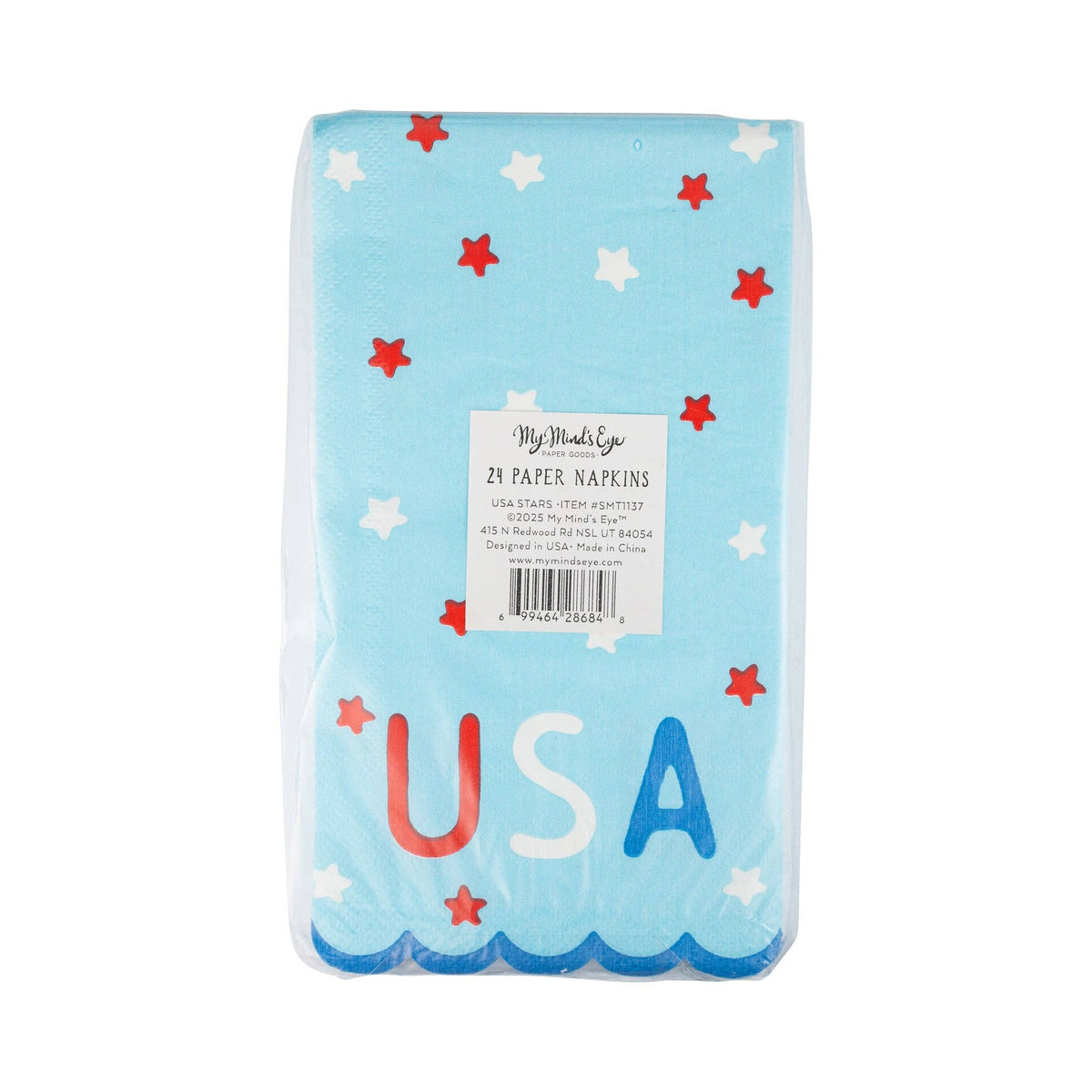 USA Stars Paper Dinner Napkins - The Preppy Bunny