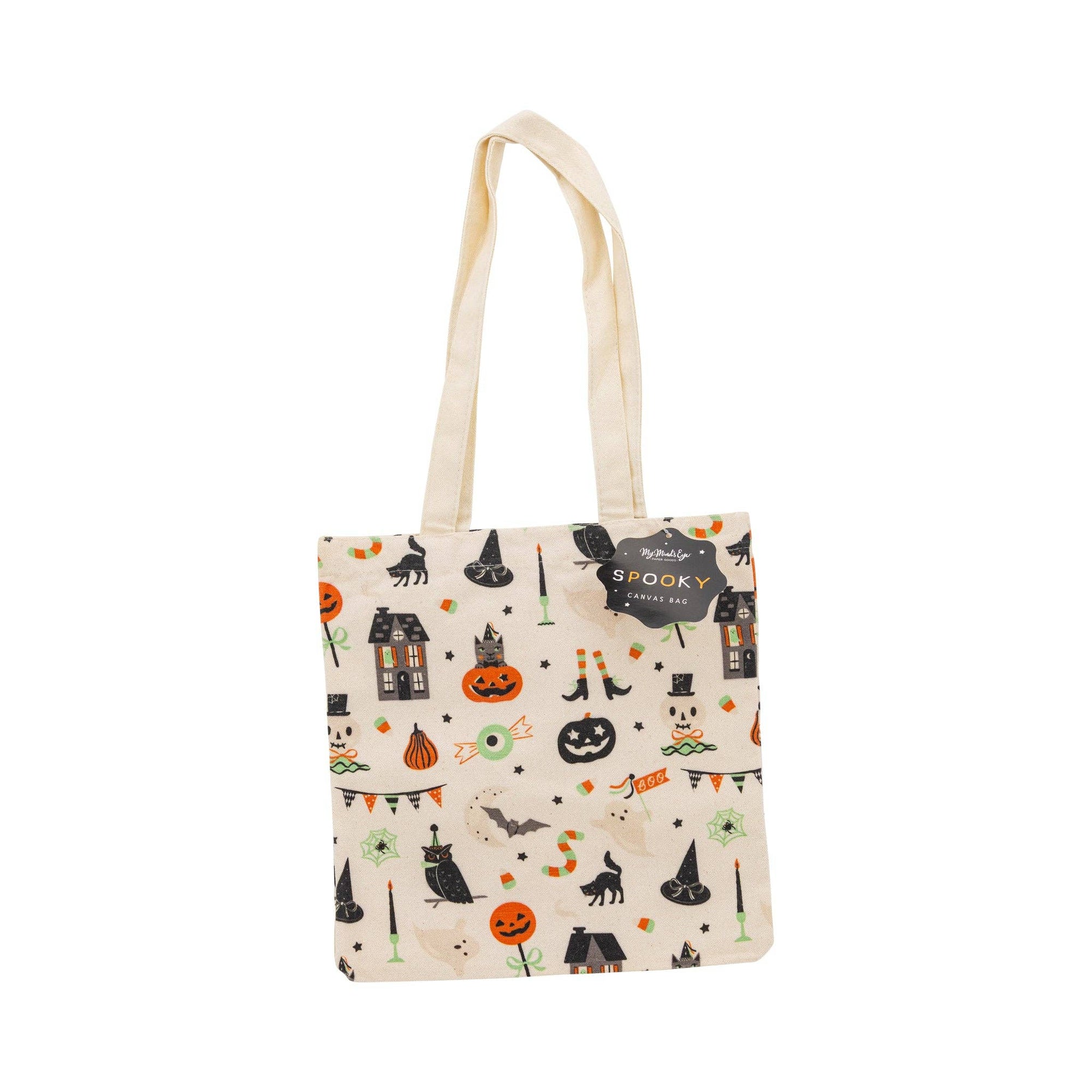 Tricks & Treats Canvas Tote Bag - The Preppy Bunny