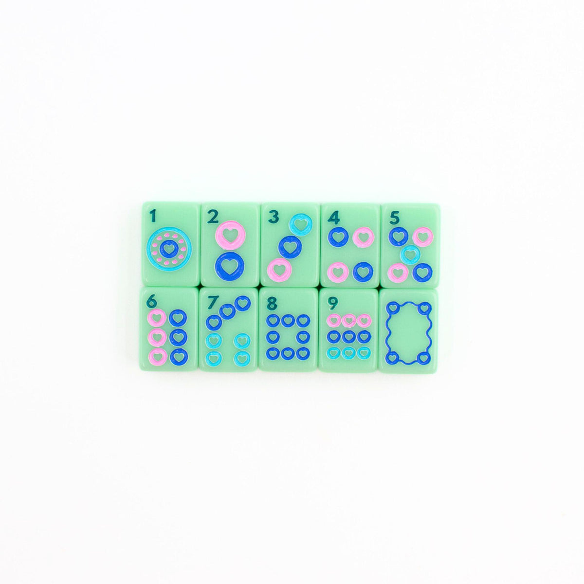 MINI TRAVEL MAHJONG  |  Mini Anywhere Series  |  Green - The Preppy Bunny