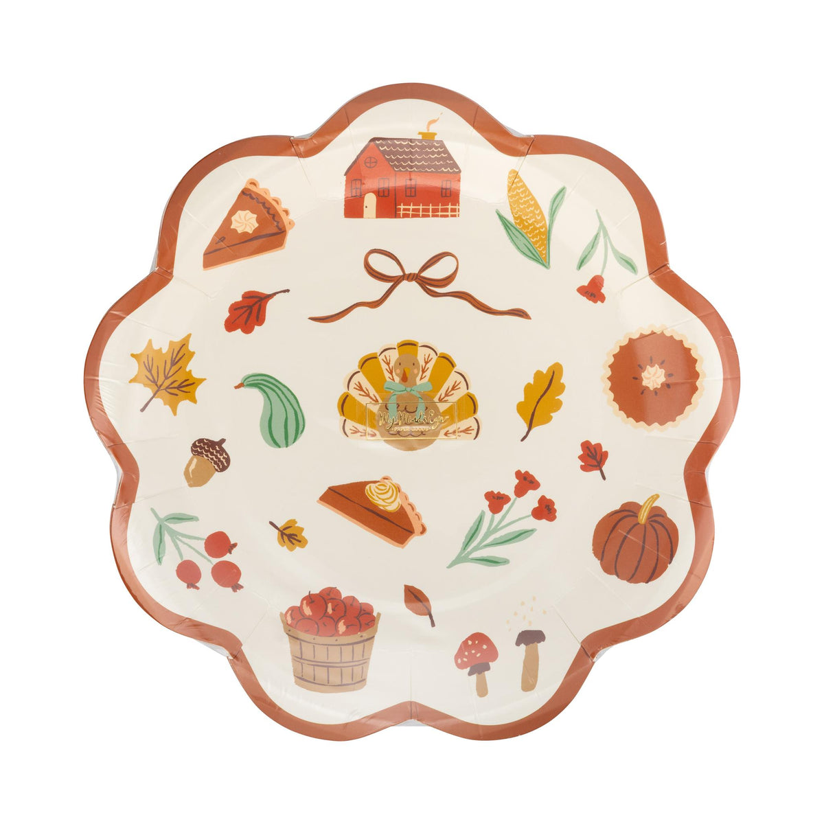 Harvest Icons Paper Plates