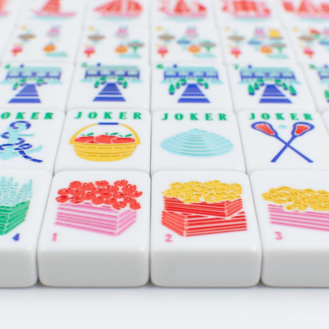 THE NEW ENGLAND SERIES | Mahjong Tiles with Nautical Flair - The Preppy Bunny