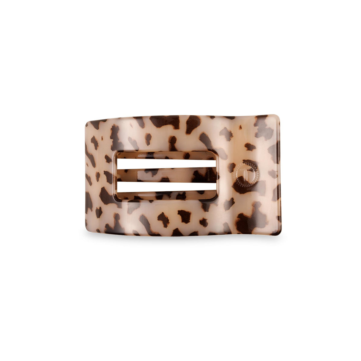 Flat Rectangle Hair Clip | Small | Blonde Tortoise