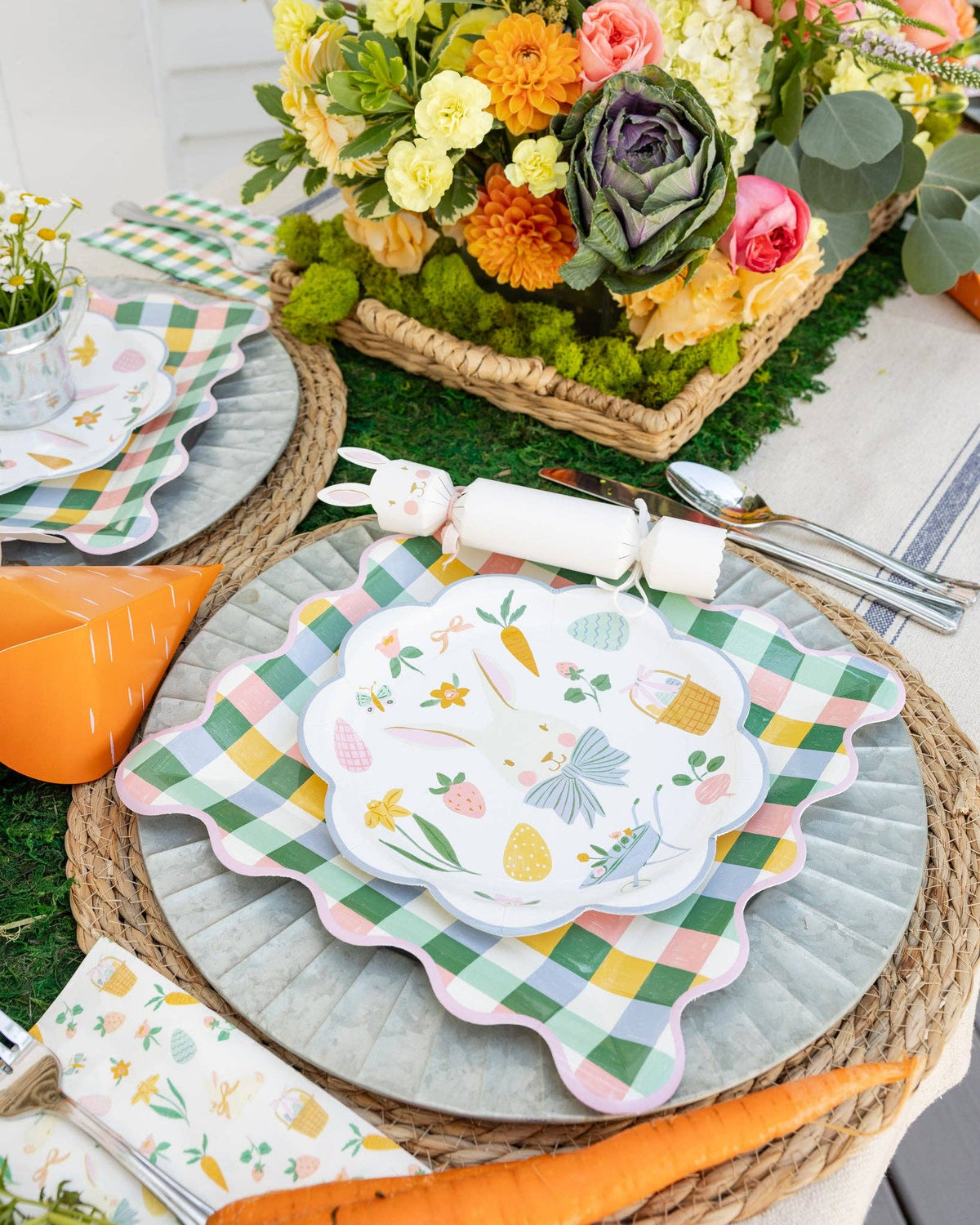Easter Icons 8" Plates - The Preppy Bunny