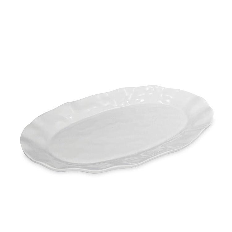 VIDA Havana Oval Tray in White - The Preppy Bunny