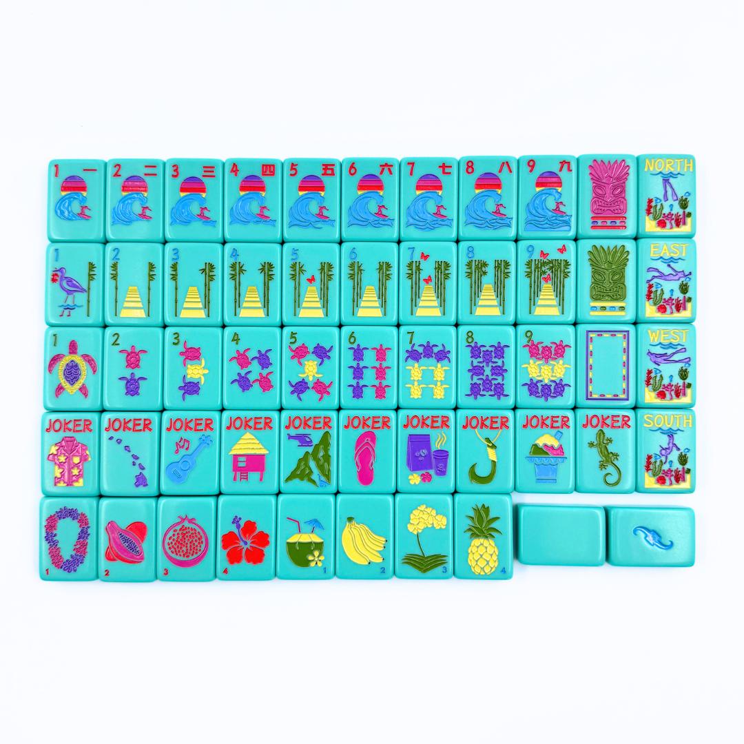 THE HAWAII SERIES | Mahjong Tile Set with Aloha Flair - The Preppy Bunny