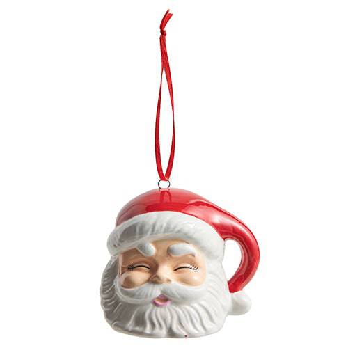 Red Santa Ornament - The Preppy Bunny