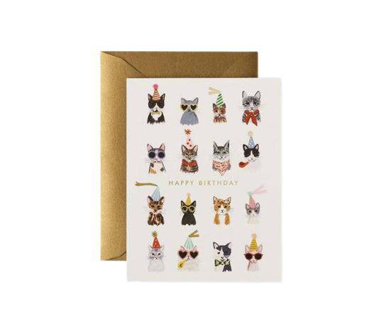 Cool Cats Birthday Card - The Preppy Bunny