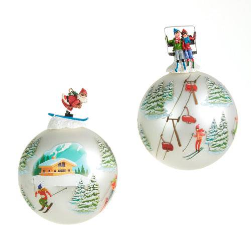 Ski Ornament - 2 styles - The Preppy Bunny