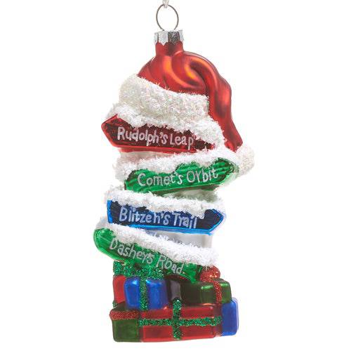 Santa&#39;s Reindeer Ski Slope Ornament - The Preppy Bunny