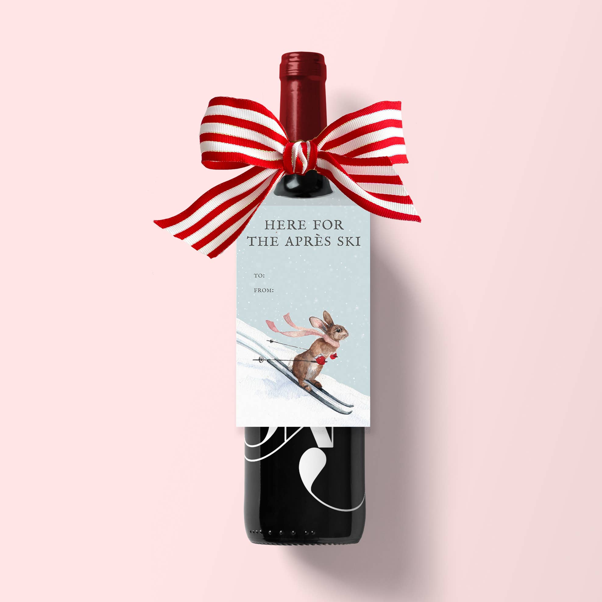 Here for the Aprés Ski Wine Tags - The Preppy Bunny