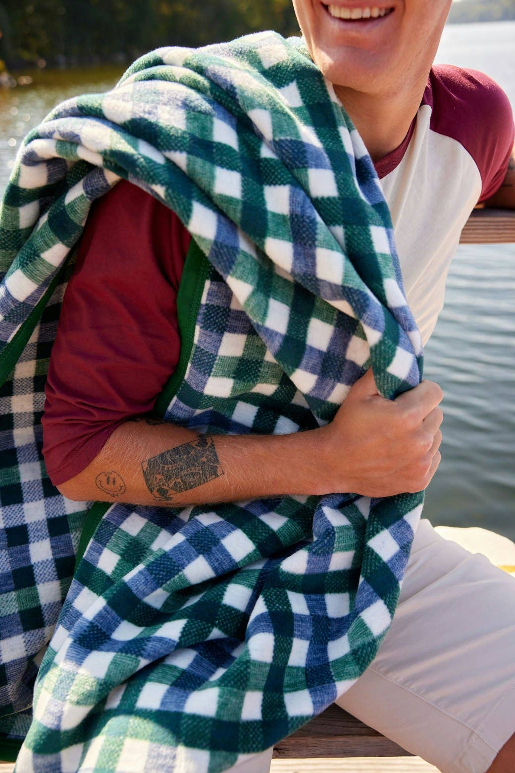 Pine Tree Plaid Blanket by ChappyWrap