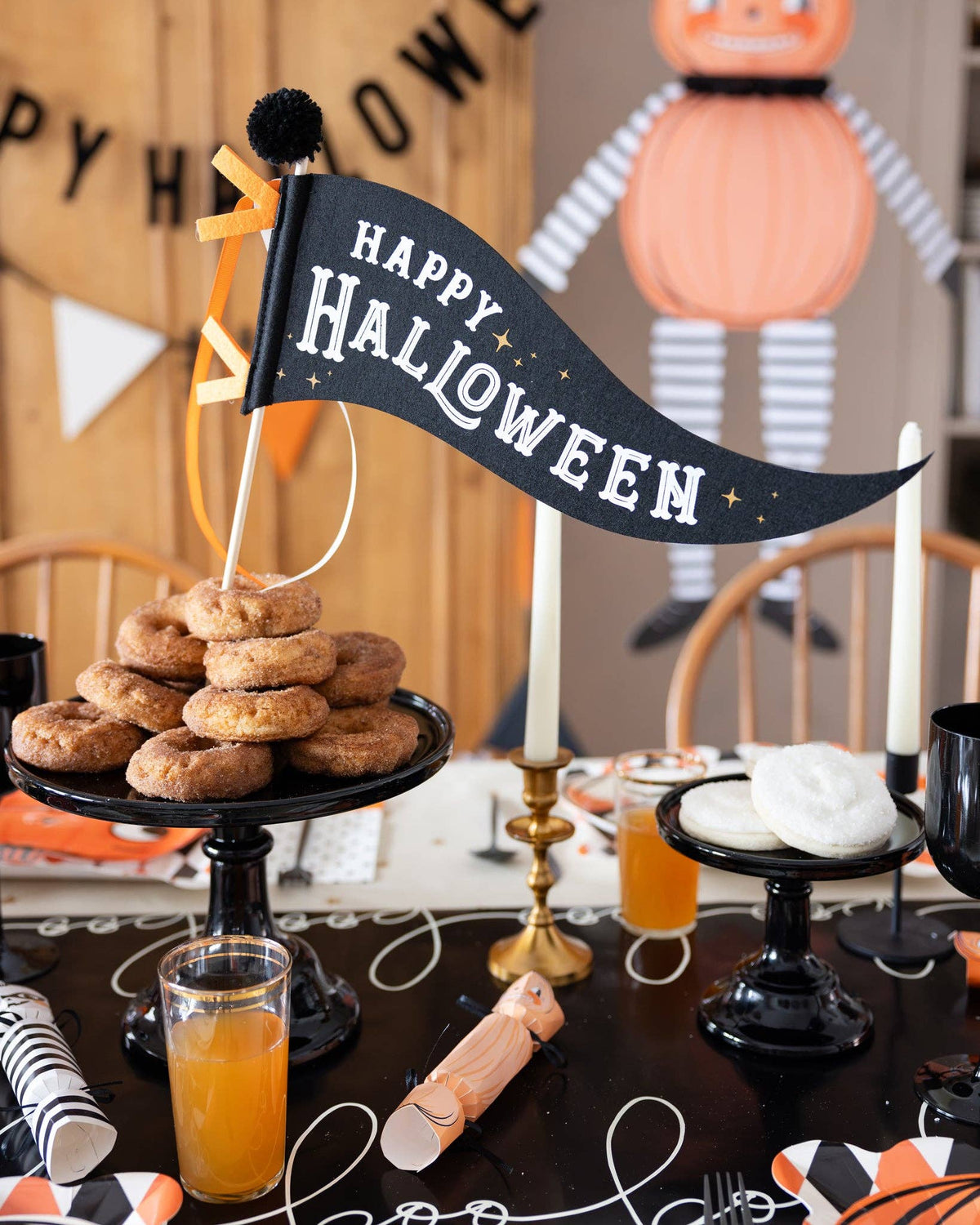Happy Halloween Felt Pennant - The Preppy Bunny