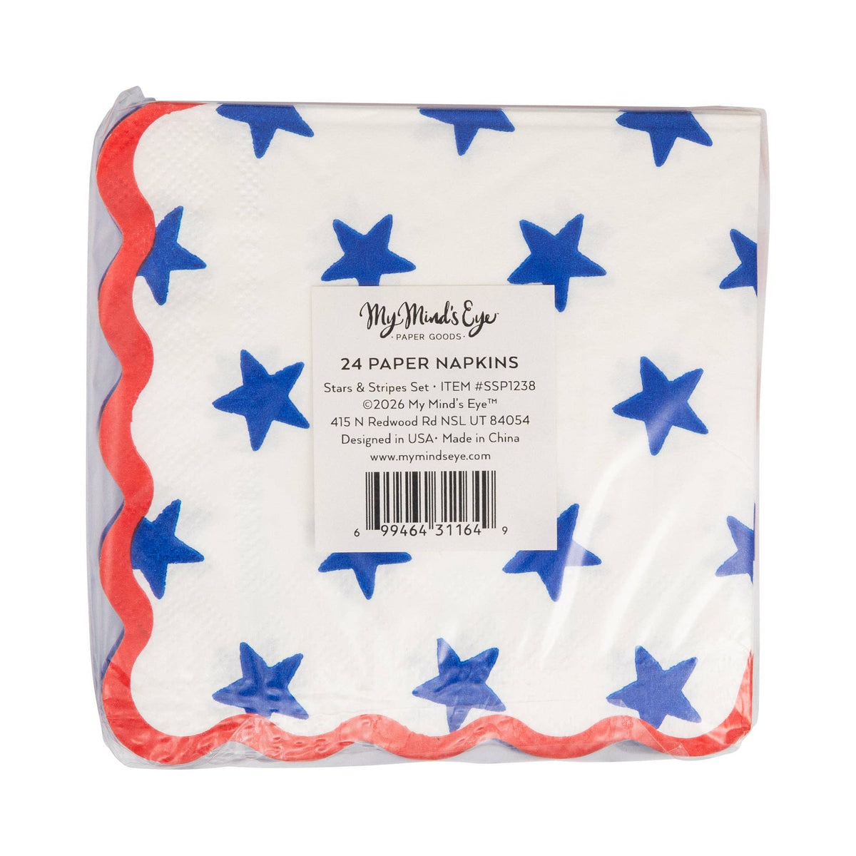 Stars and Stripes Paper Cocktail Napkin Set