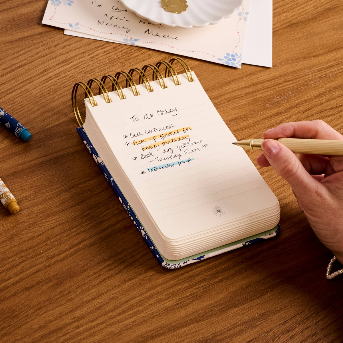 Chunky A6 Hardcover Spiral Notepad - Little Notes