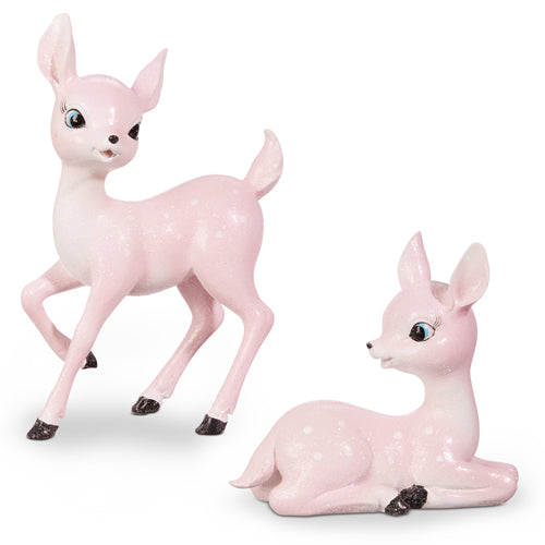 Pink Retro Deer - 2 sizes