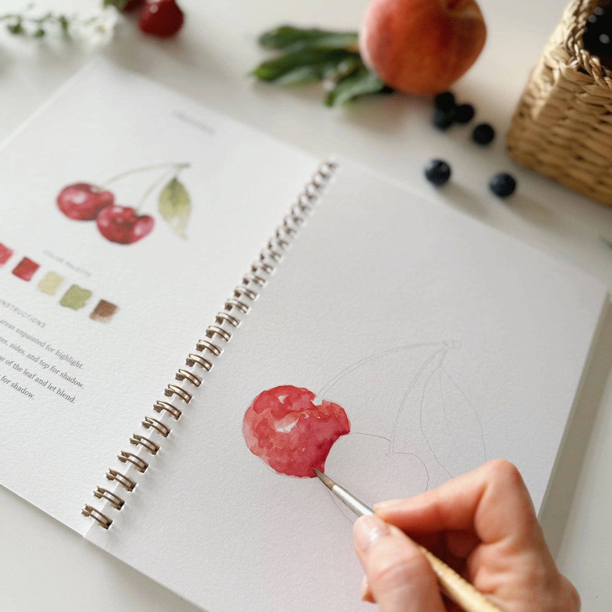 Fruit Watercolor Workbook - The Preppy Bunny