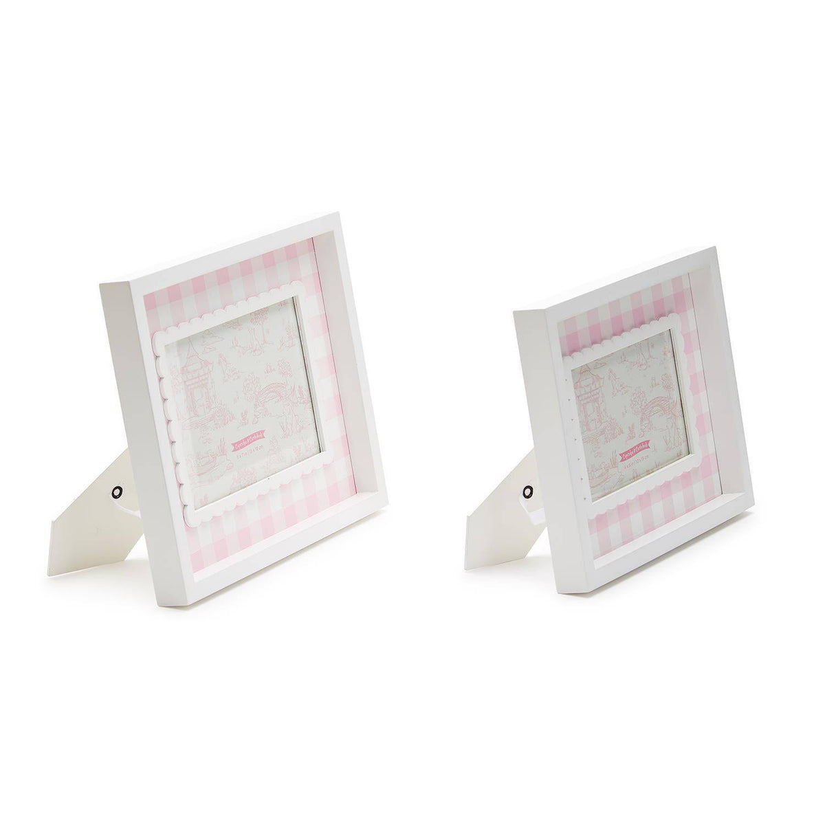 Pink Gingham Photo Frame - 2 sizes available - The Preppy Bunny