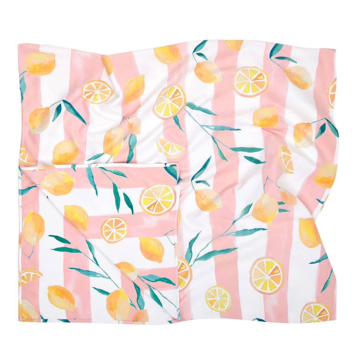 Dock &amp; Bay Quick Dry Towels - Life Gives You Lemons - 2 sizes - The Preppy Bunny