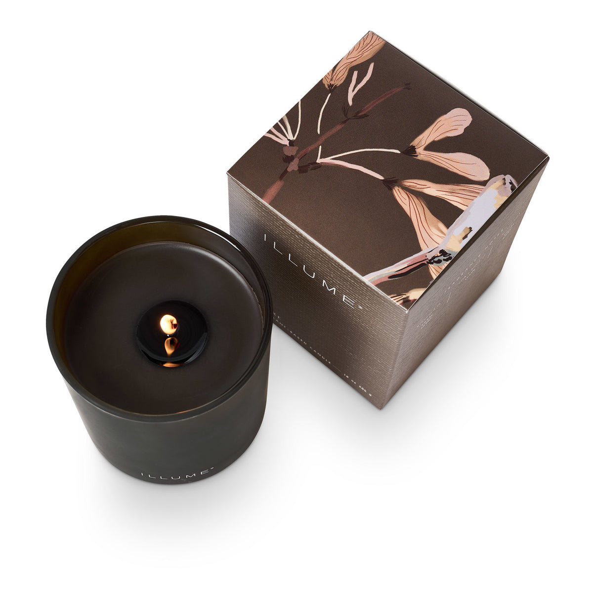Woodfire Boxed Glass Candle