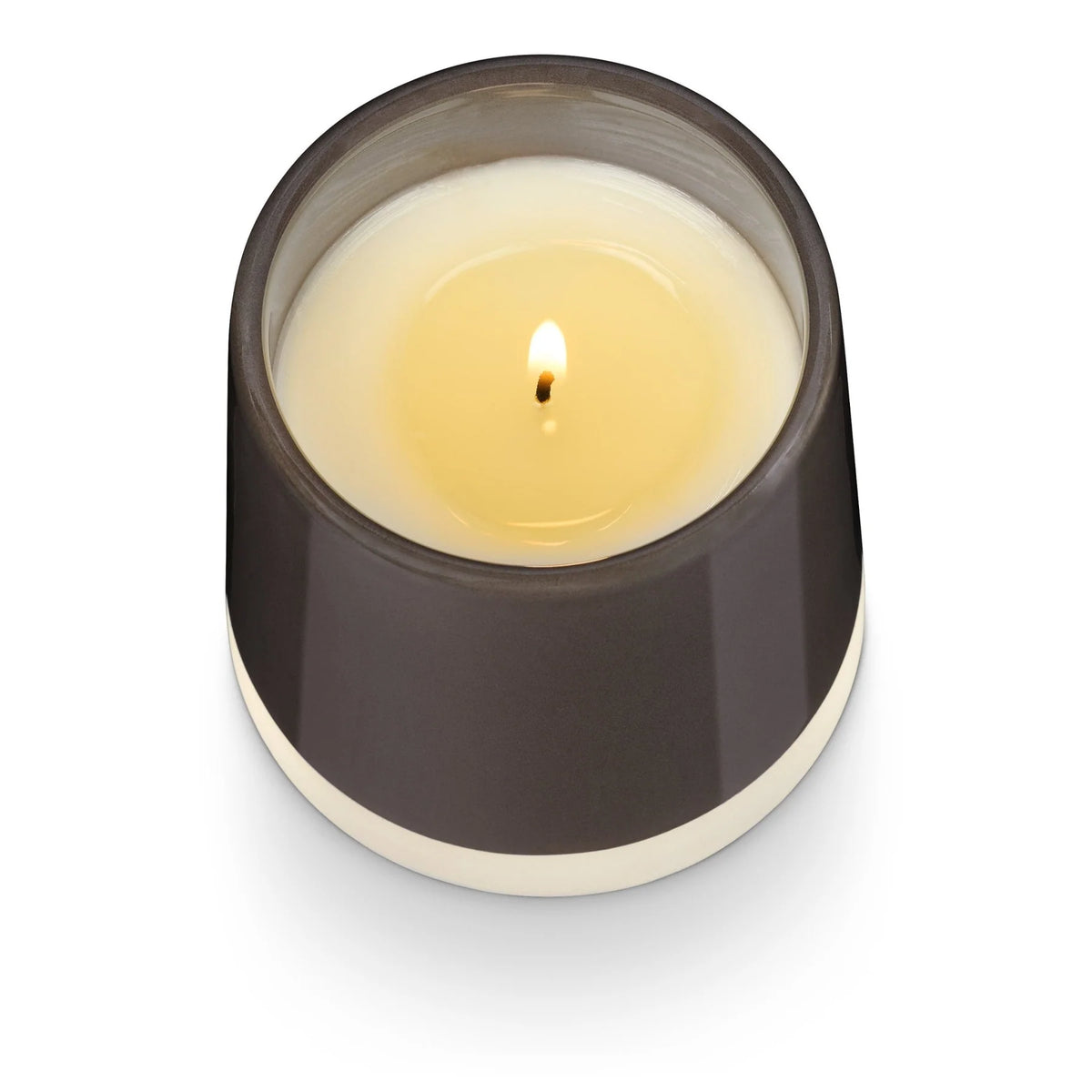 Woodfire Shine Ceramic Candle