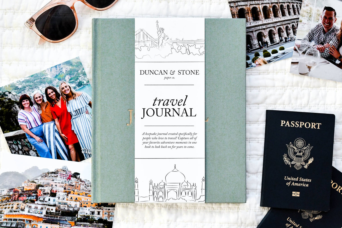 Travel Journal | Adventure Keepsake | Trip Adventure Book - The Preppy Bunny