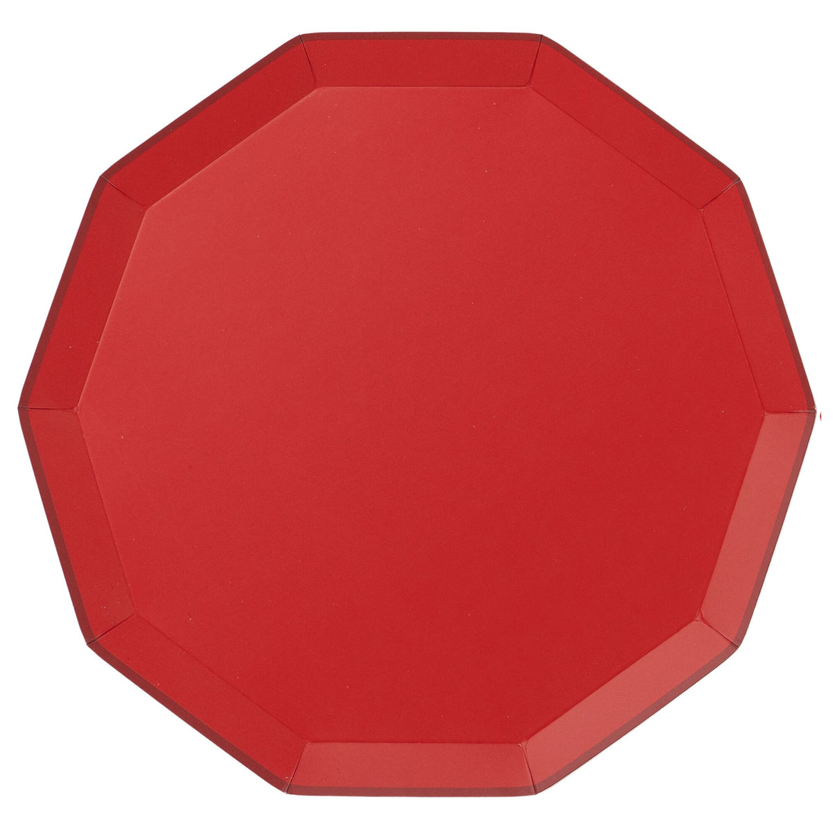 Cherry Red Premium Paper Dinner Plates