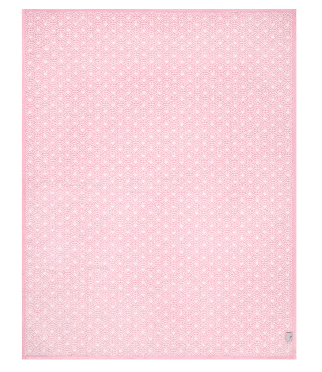 Seaside Scallops Blush ChappyWrap Blanket - The Preppy Bunny