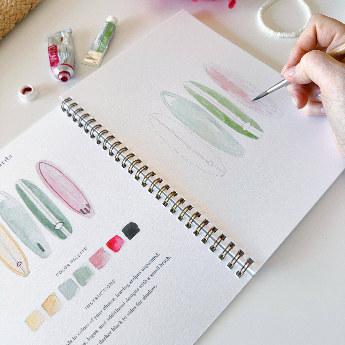 Tropical Watercolor Workbook - The Preppy Bunny
