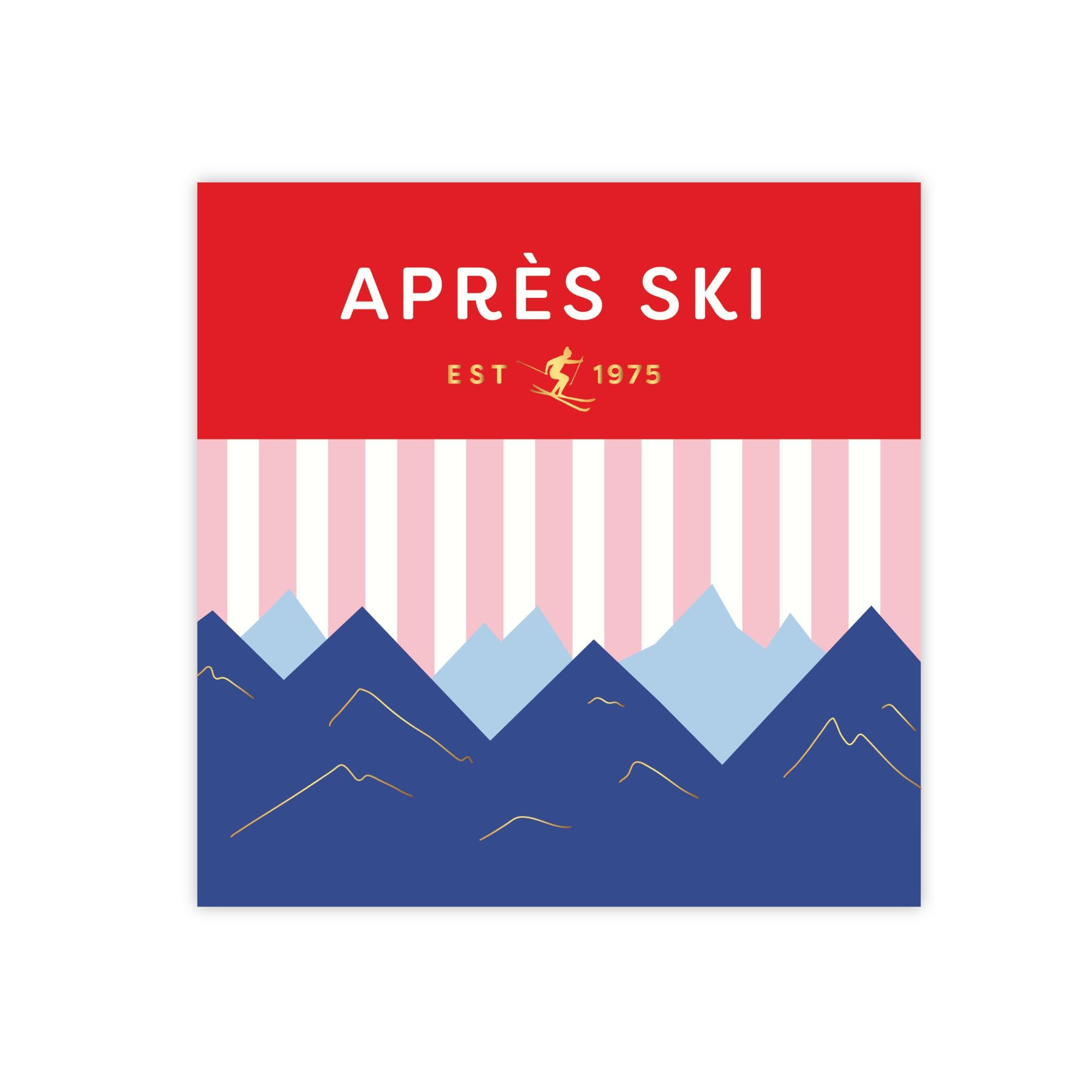 Apres Ski Large Square Paper Napkins - The Preppy Bunny
